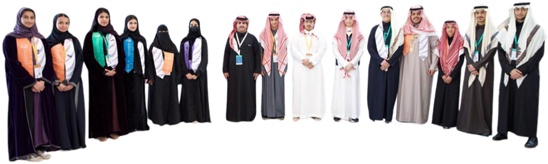 مجموعة من المشاركين في برنامج عون البحثي