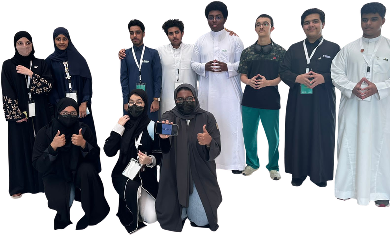 طلبة في أحد برامج سواج البحثية